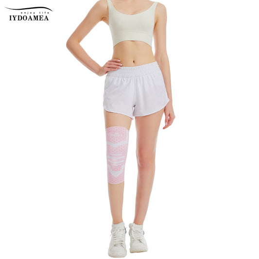 2 Pack Pink Knee Braces Compression Sleeves For Women