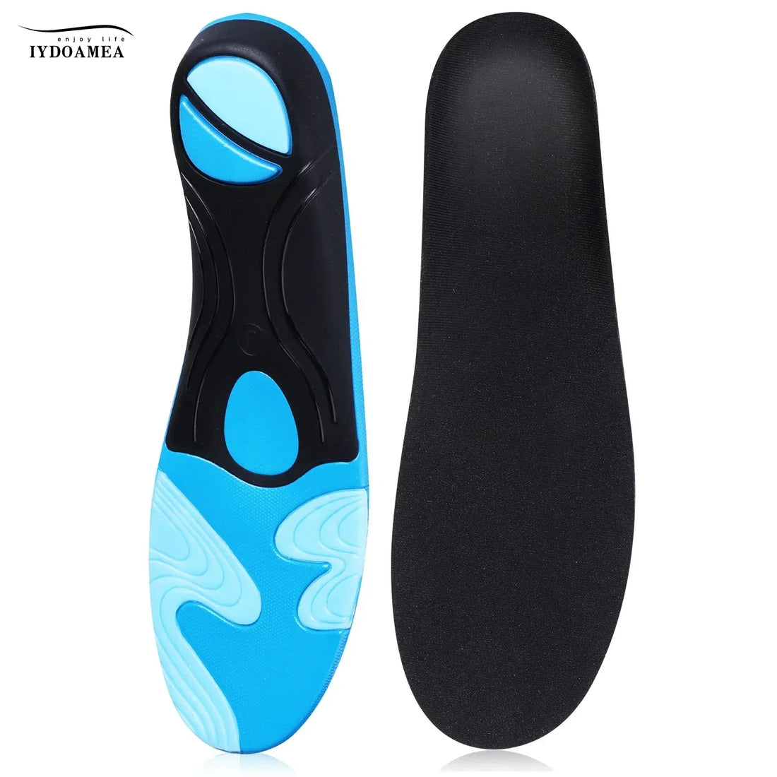220+ lbs Plantar Fasciitis High Arch Support Insoles for Men Women - IYDoaMea Sport