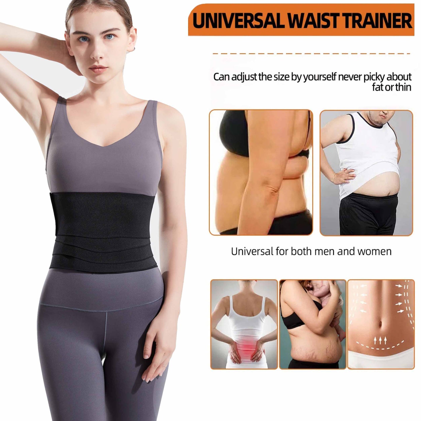 Waist Trainer for Women Bandage Wrap Trimmer Belt