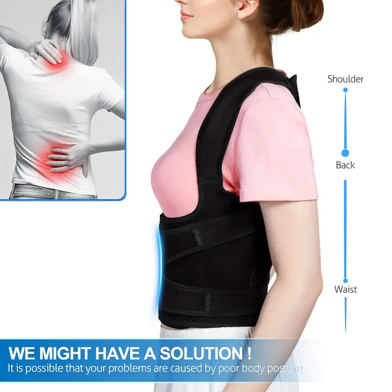 Back Brace and Posture Corrector for Women and Men