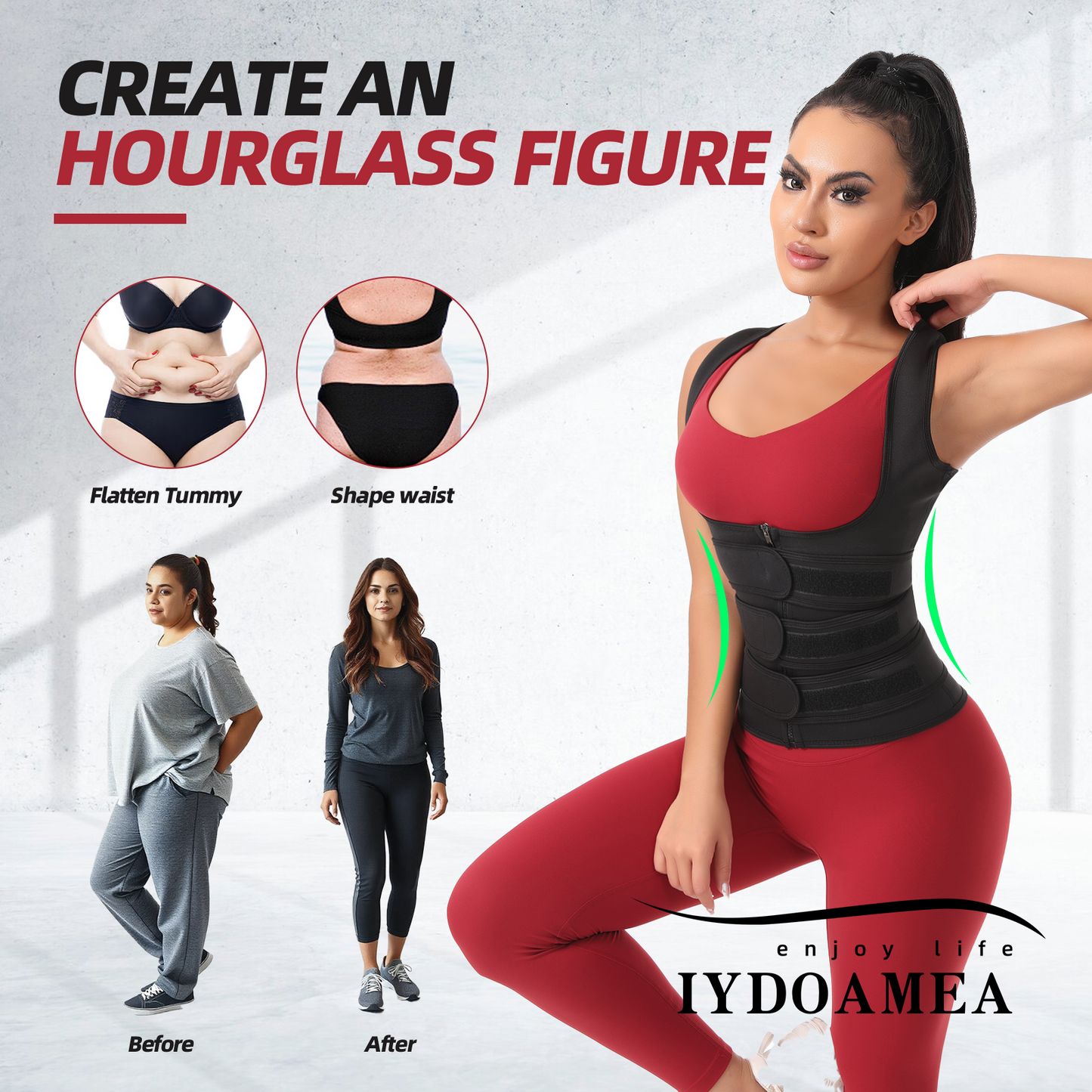 Women's' Sauna Sweat Vest Weight Loss Workout Waist Trainer