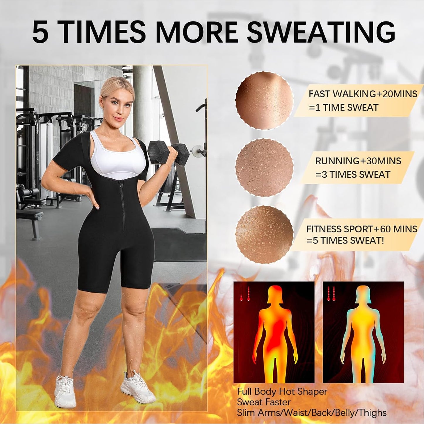 Sauna Suit for Women Sweat Vest Waist Trainer