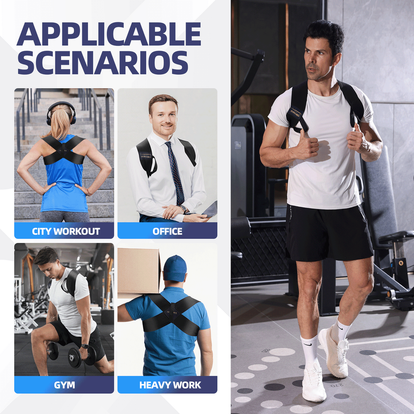 Upper Back Posture Neck Hump Corrector Under Clothing