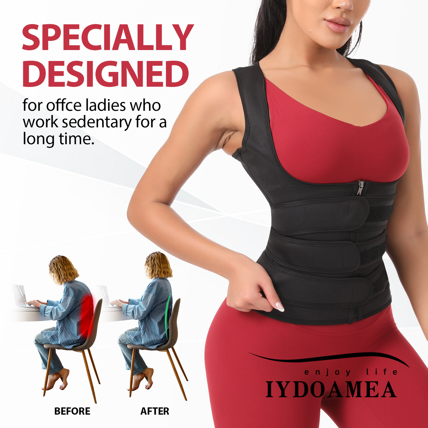 Women's' Sauna Sweat Vest Weight Loss Workout Waist Trainer
