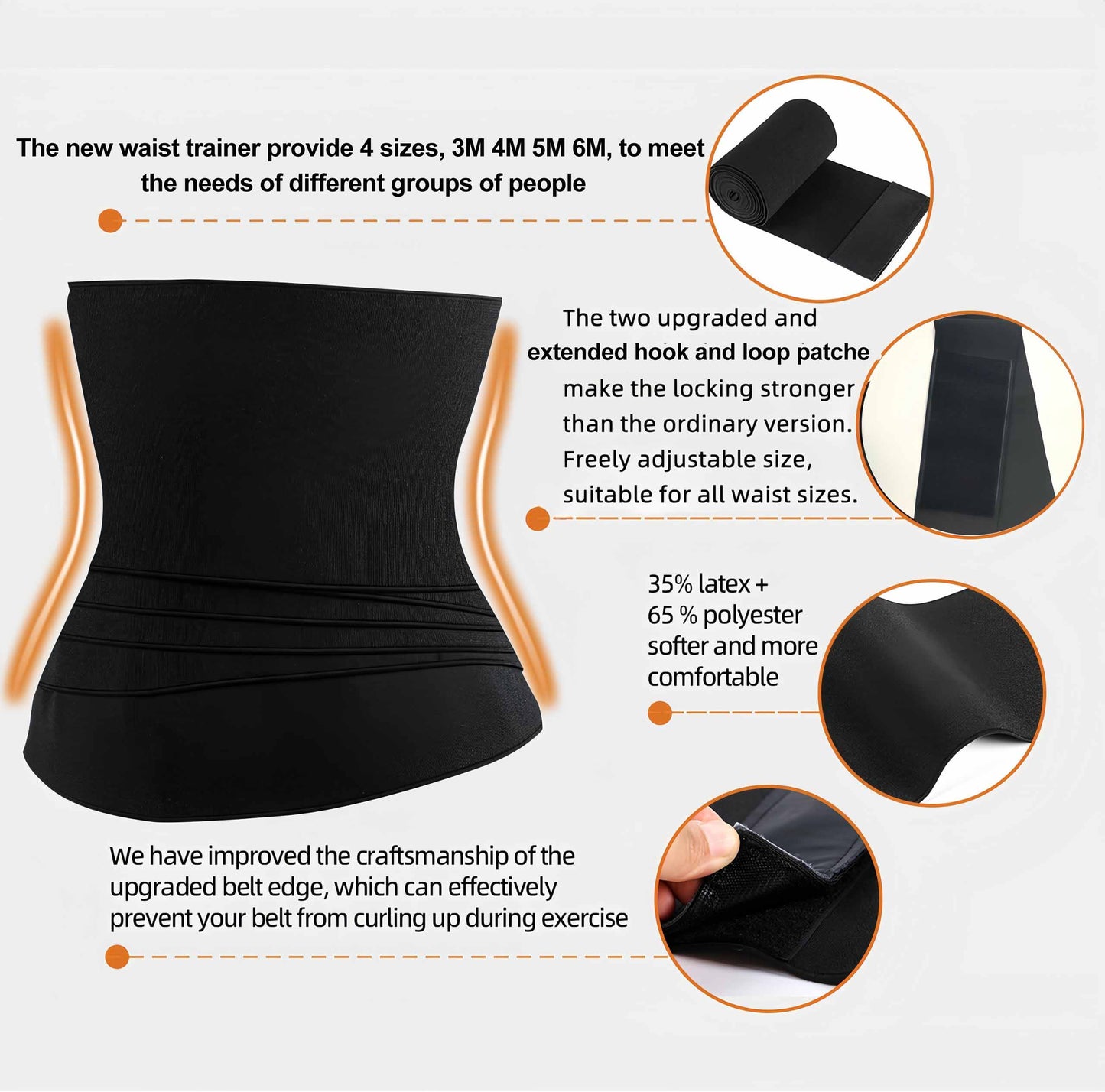 Waist Trainer for Women Bandage Wrap Trimmer Belt