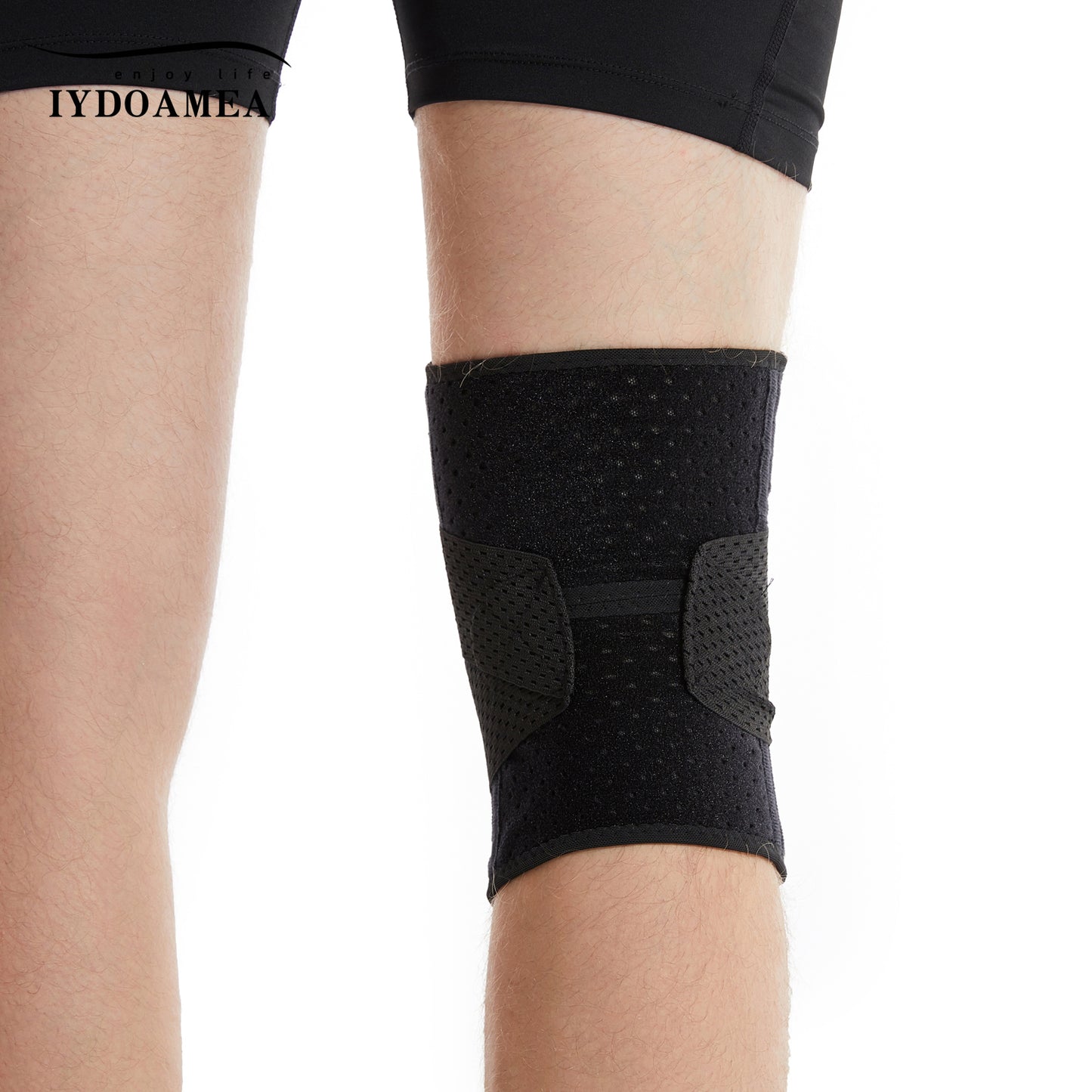 IYDoaMea Plus Size Knee Compression Wrap Brace (Order A Size Up), Breathable Adjustable Knee Brace For Men And Women, Knee Brace With Side Stabilizers Leg Supporter Healthcare football accessories