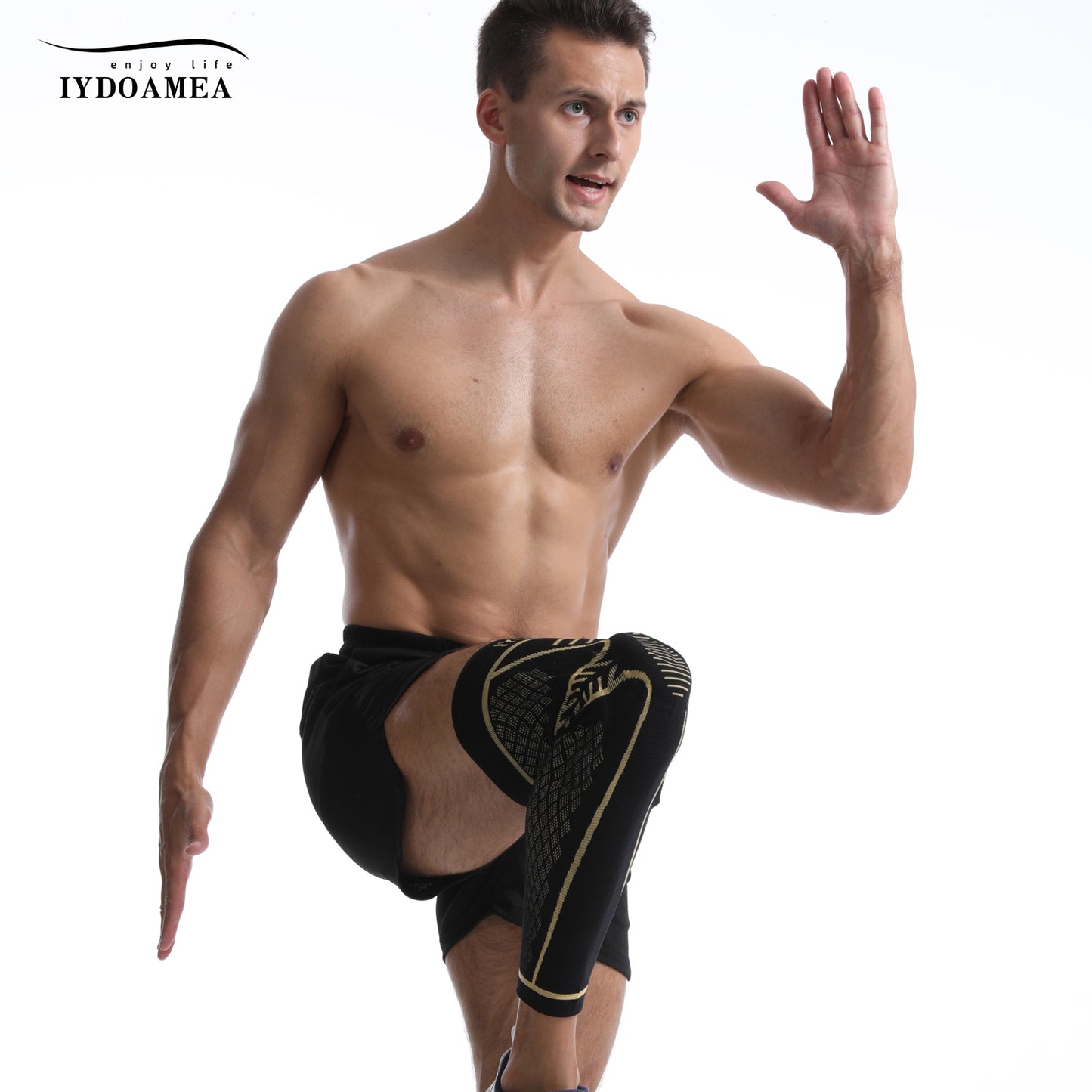 Anti Slip Copper Full Leg Compression Sleeve