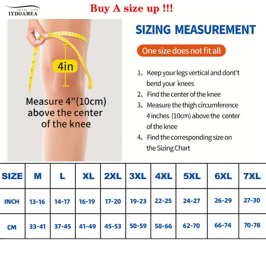 Compression Knee Support with Air Mesh Fabric Maximum Size 7XL Obese People