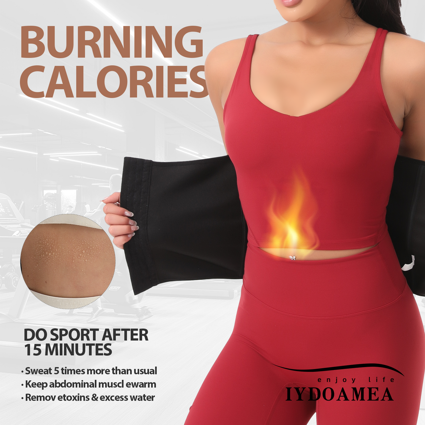 Sweat Waist Trainer Weight Loss Sports Girdle