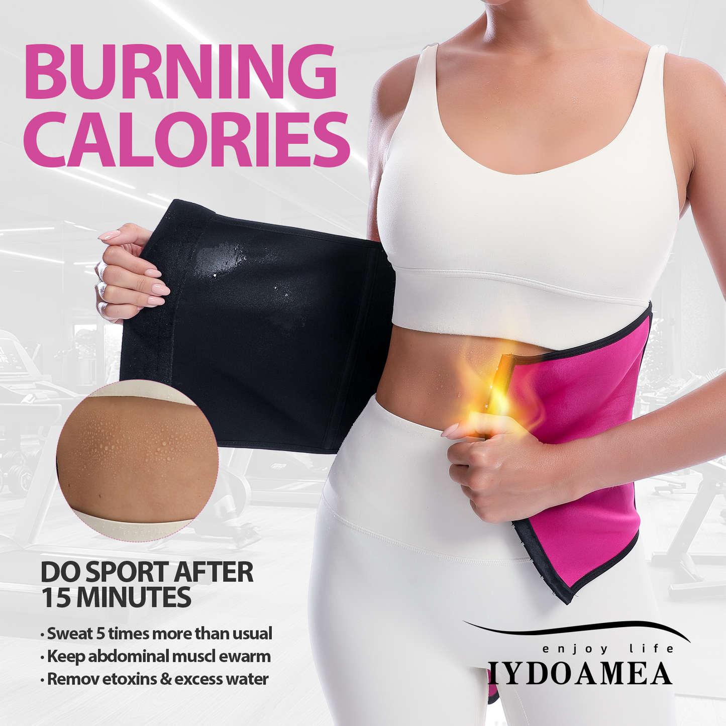Sweat Waist Trainer Weight Loss Sports Girdle
