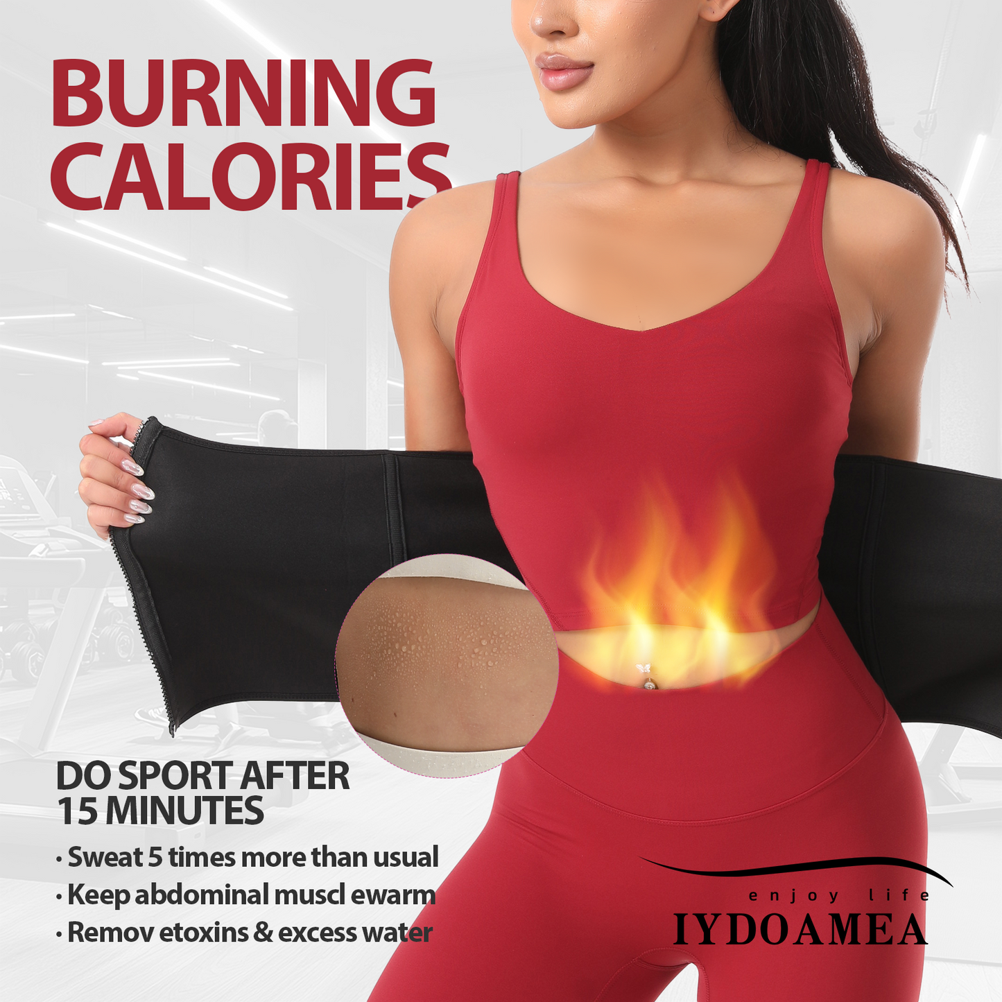 Sweat Waist Trainer Weight Loss Sports Girdle
