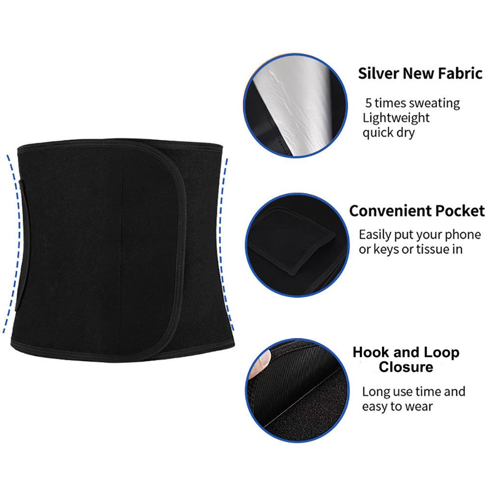 Waist Trimmer Sauna Belt for Women and Men