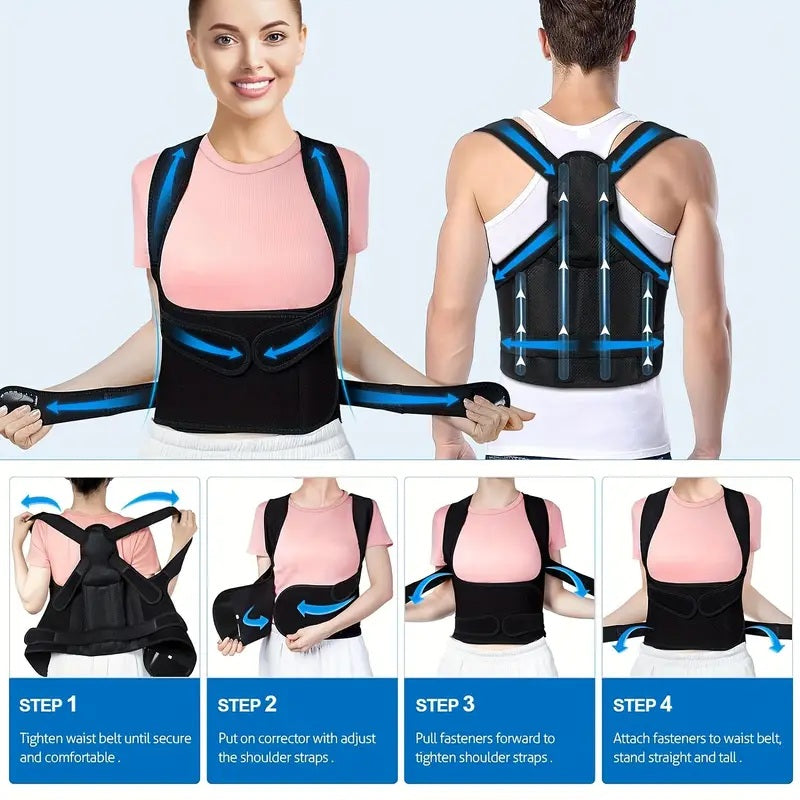 Back Brace and Posture Corrector for Women and Men