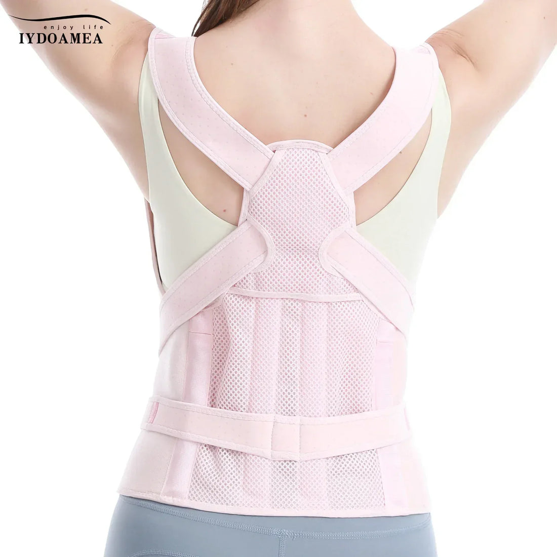 Adjustable Full Back Brace Posture Corrector For Women - IYDoaMea