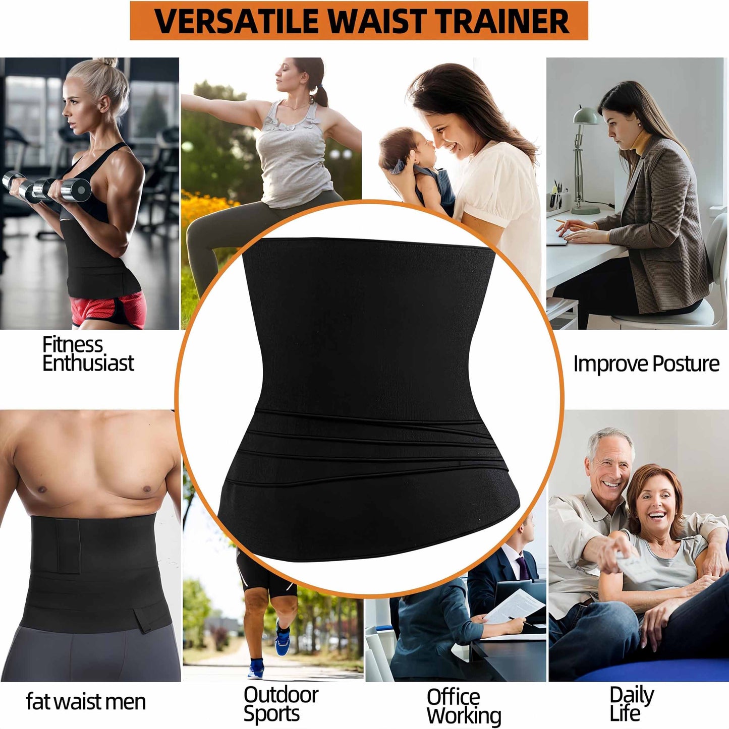 Waist Trainer for Women Bandage Wrap Trimmer Belt