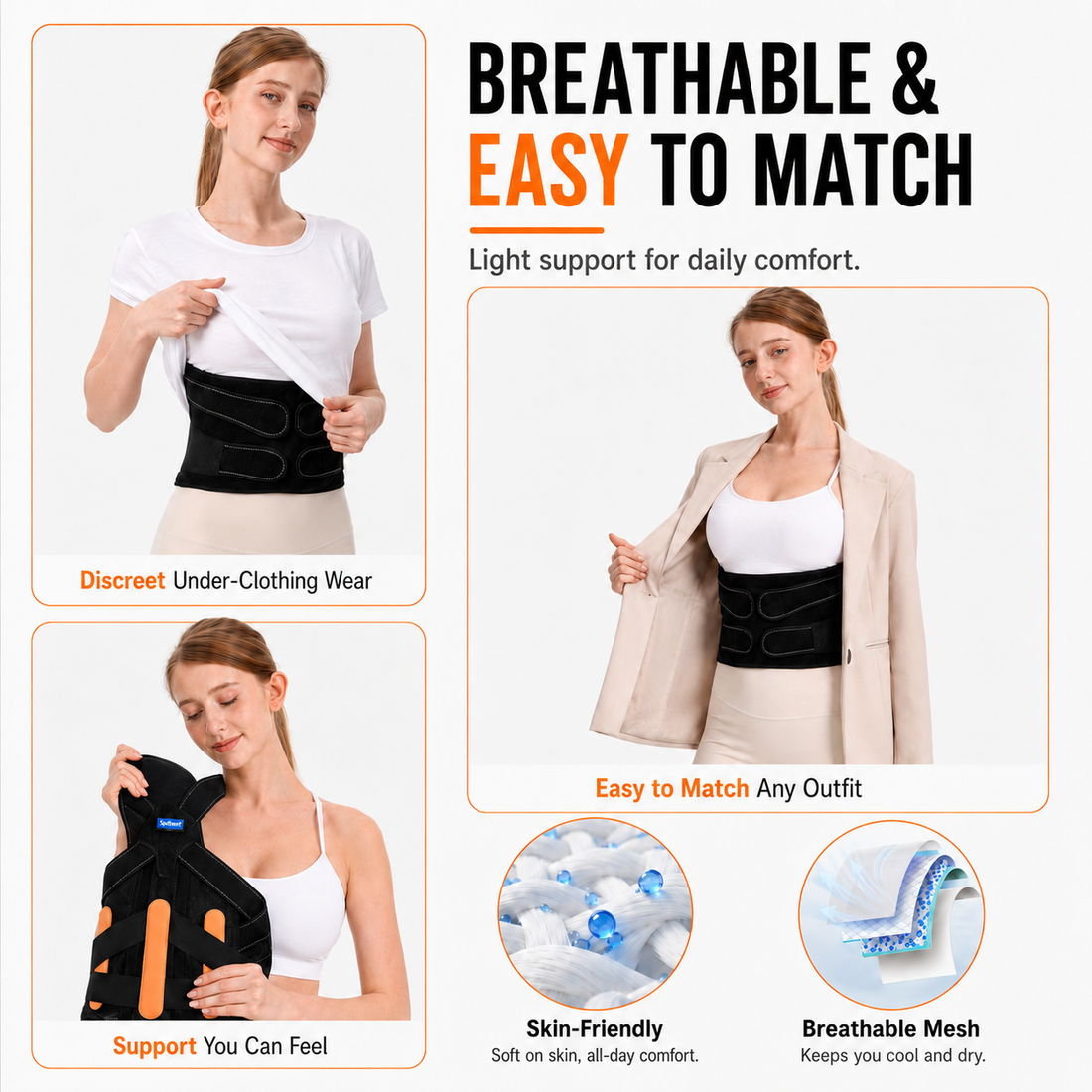 Full Back Posture Support Brace - product view 10