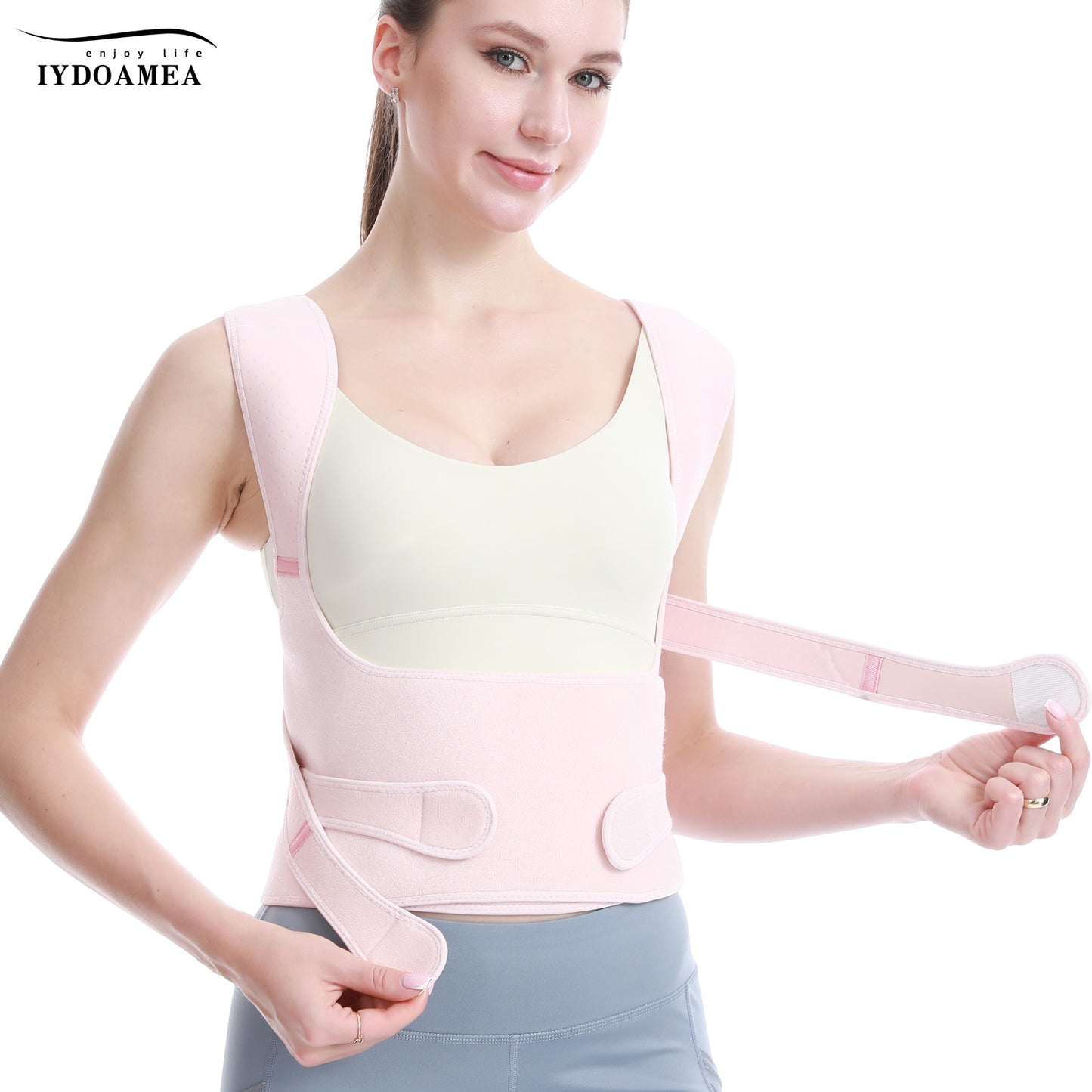 Adjustable Full Back Brace Posture Corrector For Women