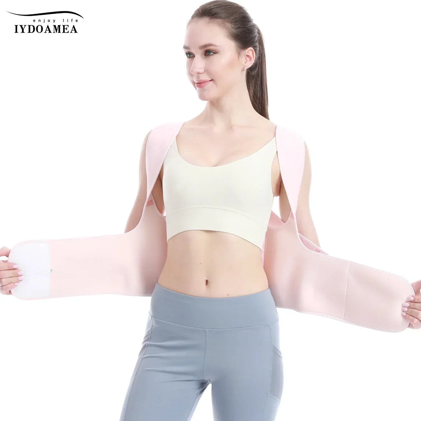 Adjustable Full Back Brace Posture Corrector For Women - IYDoaMea