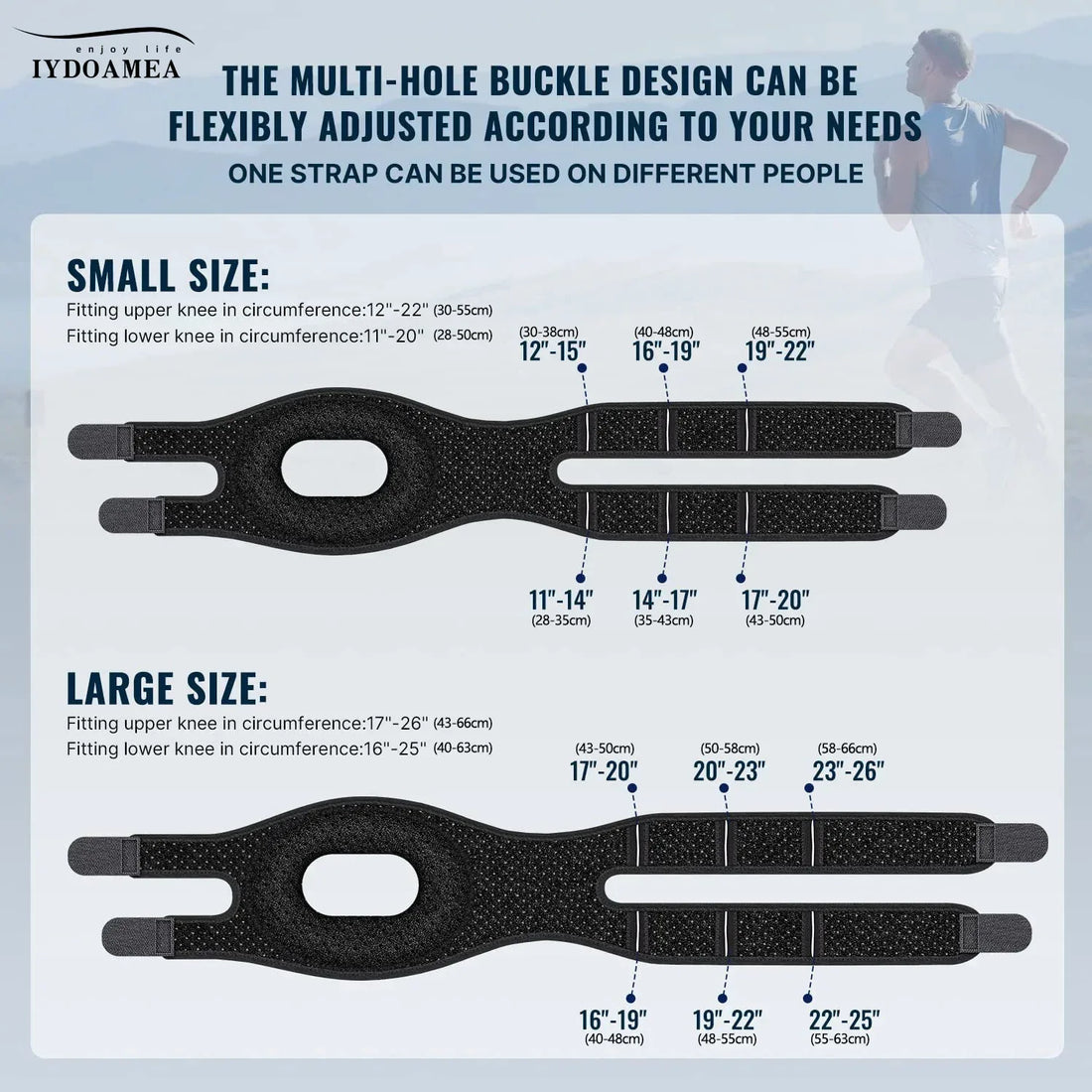 Adjustable Patellar Tendon Support Strap - IYDoaMea