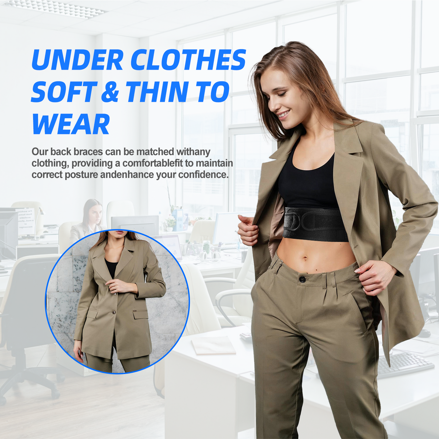 IYDoaMea Adjustable Posture Corrector for Improving Back Posture Relief for Upper and Lower Back
