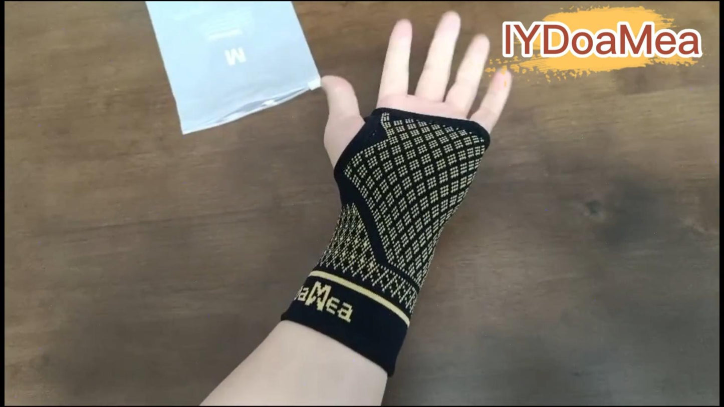 Copper Wrist Compression Sleeves for Arthritis Workout Carpal Tunnel