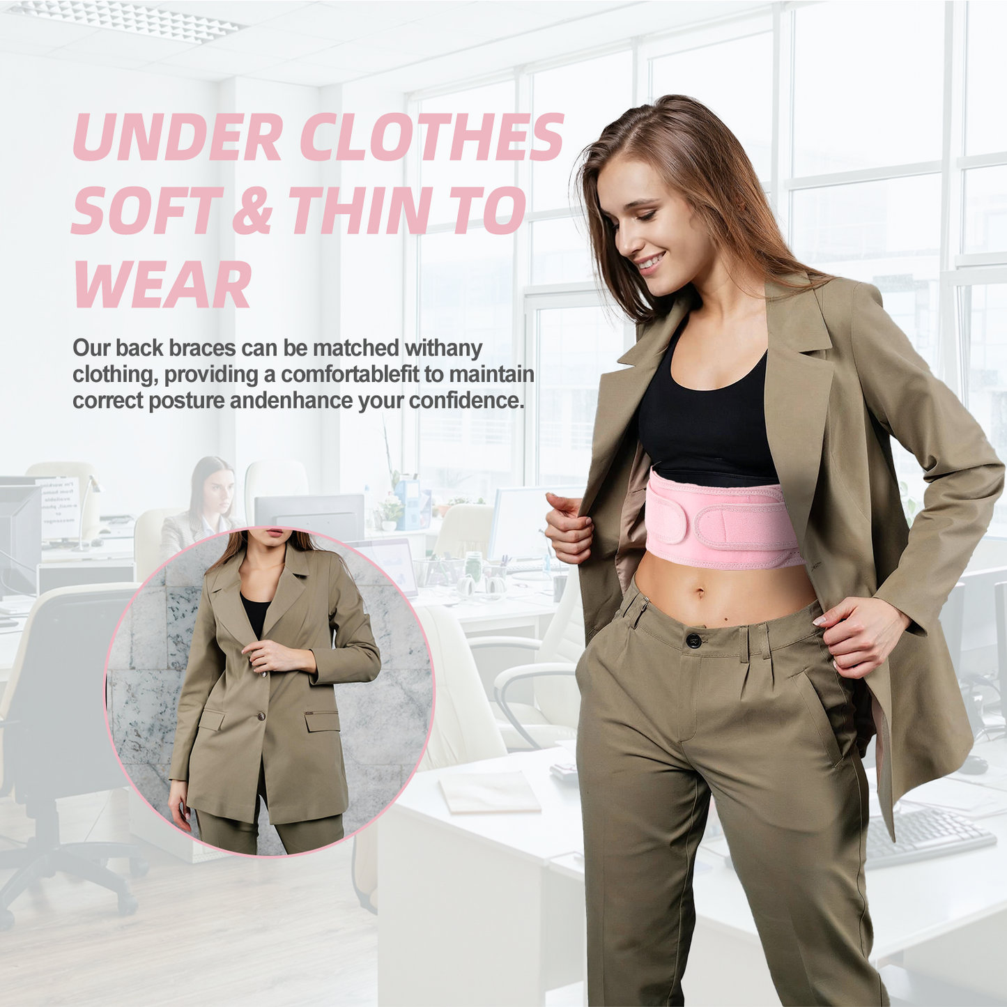 Posture Corrector For Women Back Brace For Lumbar Support And Upright