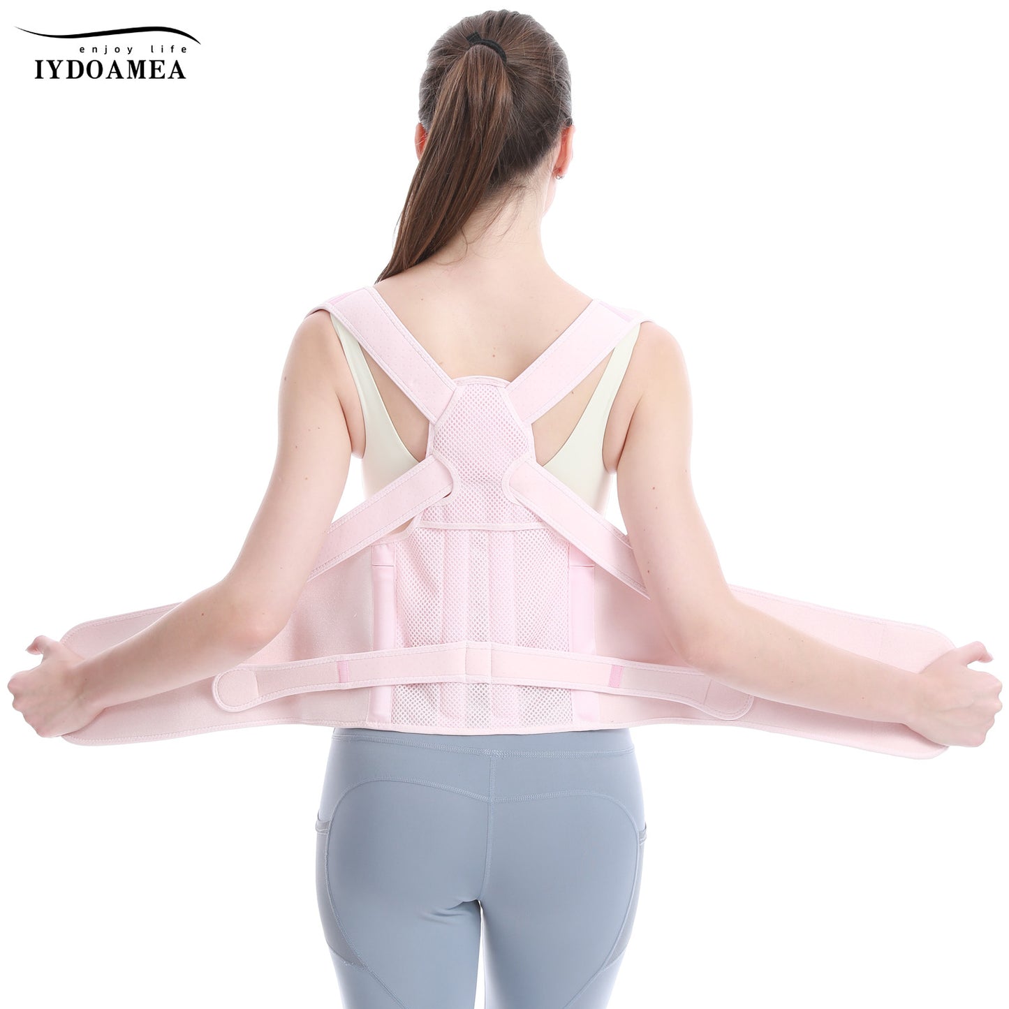 Adjustable Full Back Brace Posture Corrector For Women