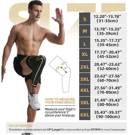 Anti Slip Copper Full Leg Compression Sleeve - IYDoaMea Sport