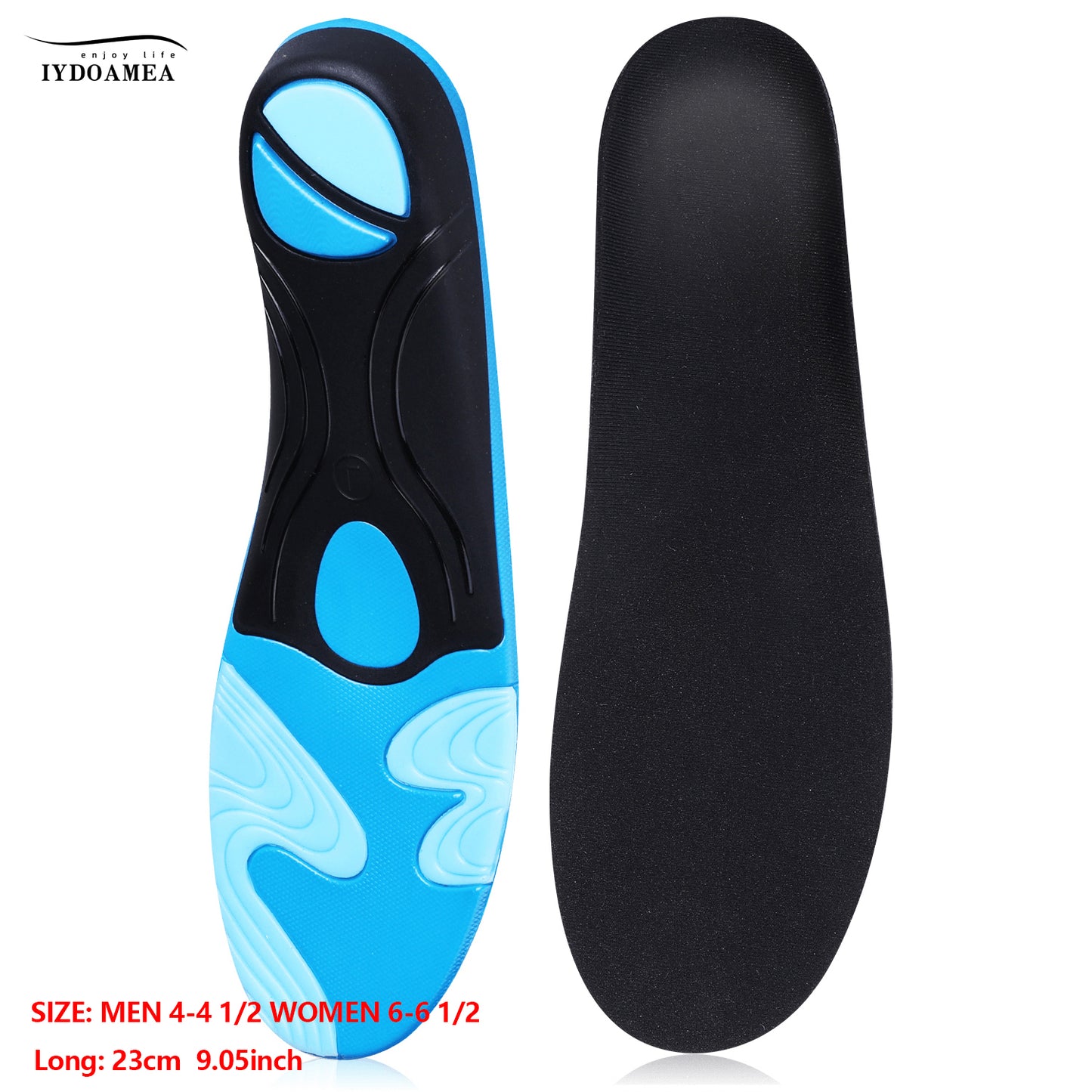 220+ lbs Plantar Fasciitis High Arch Support Insoles for Men Women
