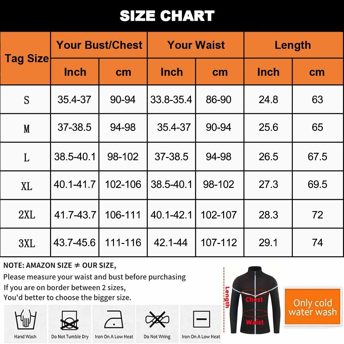 Long Sleeve Shirt with Zipper Sauna Suit Sweat Weight Loss