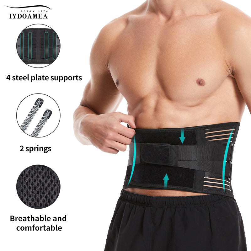 Back Brace Lumbar Support Belt for Sciatica Back Pain Relief