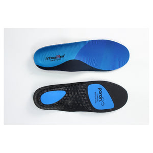 IYDOAMEA 35mm high arch insoles front and PORON underside