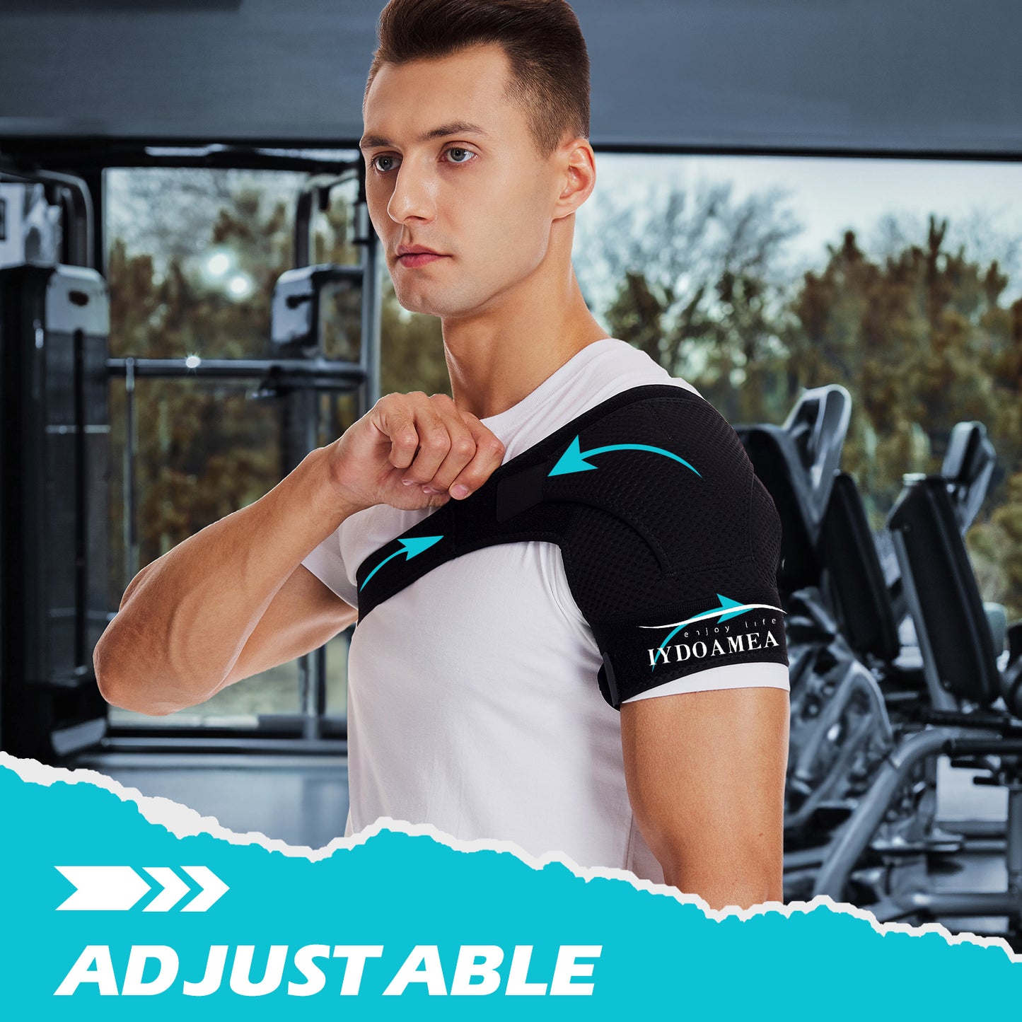 IYDoaMea 1pc Shoulder Brace For Torn Rotator Cuff, Shoulder Relieve Fatigue Support And Compression For Men And Women - Sleeve Wrap For Shoulder Stability And Recovery Healthcare Tool