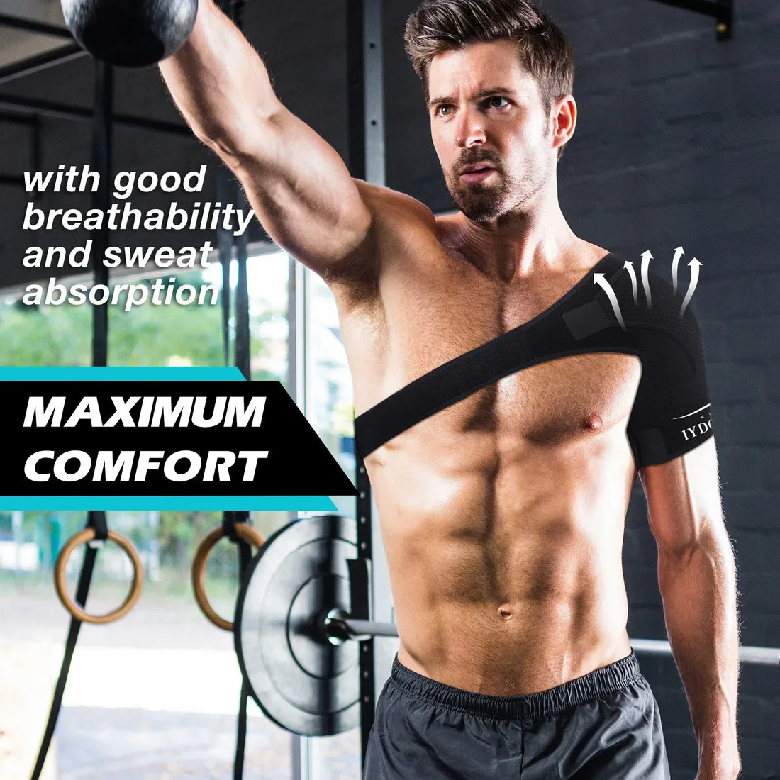 Shoulder Brace for Preventing Strains Dislocation Torn Rotator Cuff - IYDoaMea Sport