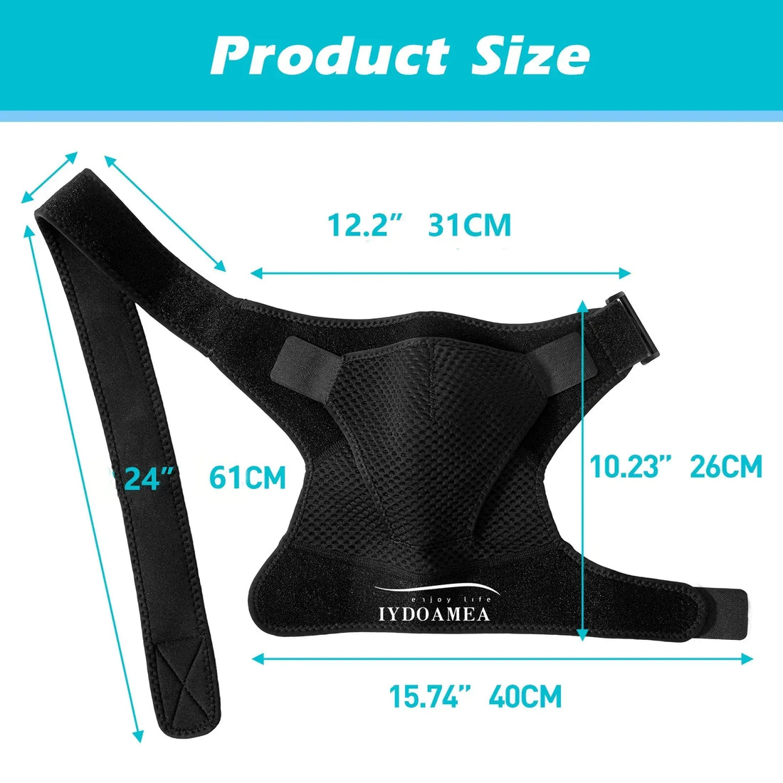Shoulder Brace for Preventing Strains Dislocation Torn Rotator Cuff - IYDoaMea Sport