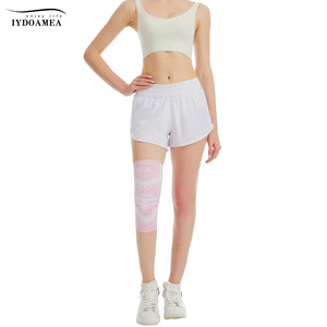 2 Pack Pink Knee Braces Compression Sleeves For Women - IYDoaMea Sport
