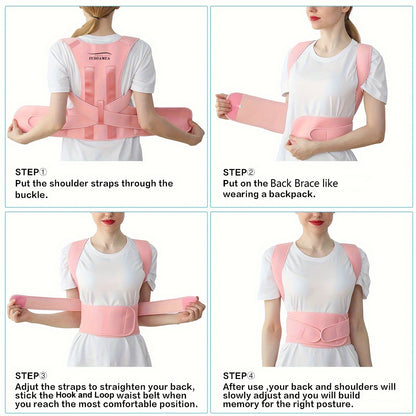 IYDOAMEA Back Brace Posture Corrector for Women, Shoulder Straightener, Adjustable Full Back Support, Upper and Lower Back Pain Relief - Scoliosis, Hunchback, Hump, Thoracic, Spine Corrector