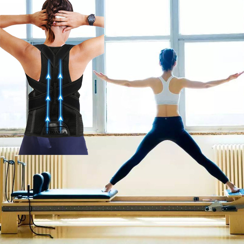 IYDoaMea Back Brace Posture Corrector for Women and Men, Shoulder Straightener, Adjustable Full Back Support, Upper and Lower Back Pain Relief - Scoliosis, Hunchback, Hump, Thoracic, Spine Corrector