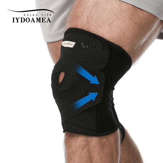 IYDoaMea Plus Size Knee Compression Wrap Brace (Order A Size Up), Breathable Adjustable Knee Brace For Men And Women, Knee Brace With Side Stabilizers Leg Supporter Healthcare football accessories