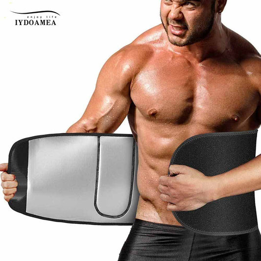 IYDoaMea 1PC Waist Trainer For Men Women For Home Gym And Workout Belt Plus Size Easy To Clean Sweatband Slim Body Upgraded sweet sweat waist trimmer sport waist adjustable waist Men's Compression Waist Trainer Suit