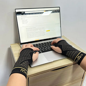 Copper Wrist Compression Sleeves for Support and Workout - IYDoaMea