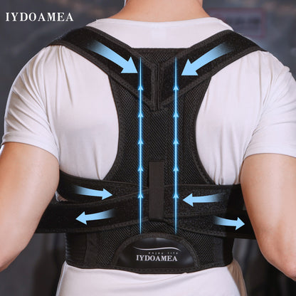 IYDoaMea Back Brace Posture Corrector for Women and Men, Shoulder Straightener, Adjustable Full Back Support, Upper and Lower Back Pain Relief - Scoliosis, Hunchback, Hump, Thoracic, Spine Corrector