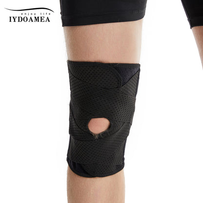 IYDoaMea Plus Size Knee Compression Wrap Brace (Order A Size Up), Breathable Adjustable Knee Brace For Men And Women, Knee Brace With Side Stabilizers Leg Supporter Healthcare football accessories