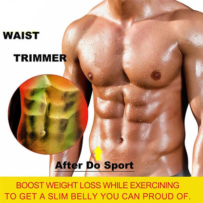 IYDoaMea 1PC Waist Trainer For Men Women For Home Gym And Workout Belt Plus Size Easy To Clean Sweatband Slim Body Upgraded sweet sweat waist trimmer sport waist adjustable waist Men's Compression Waist Trainer Suit