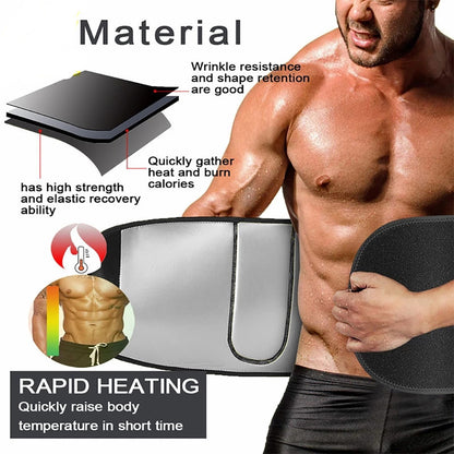 IYDoaMea 1PC Waist Trainer For Men Women For Home Gym And Workout Belt Plus Size Easy To Clean Sweatband Slim Body Upgraded sweet sweat waist trimmer sport waist adjustable waist Men's Compression Waist Trainer Suit