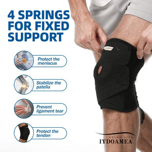 Compression Knee Support with Air Mesh Fabric Maximum Size 7XL Obese People - IYDoaMea Sport