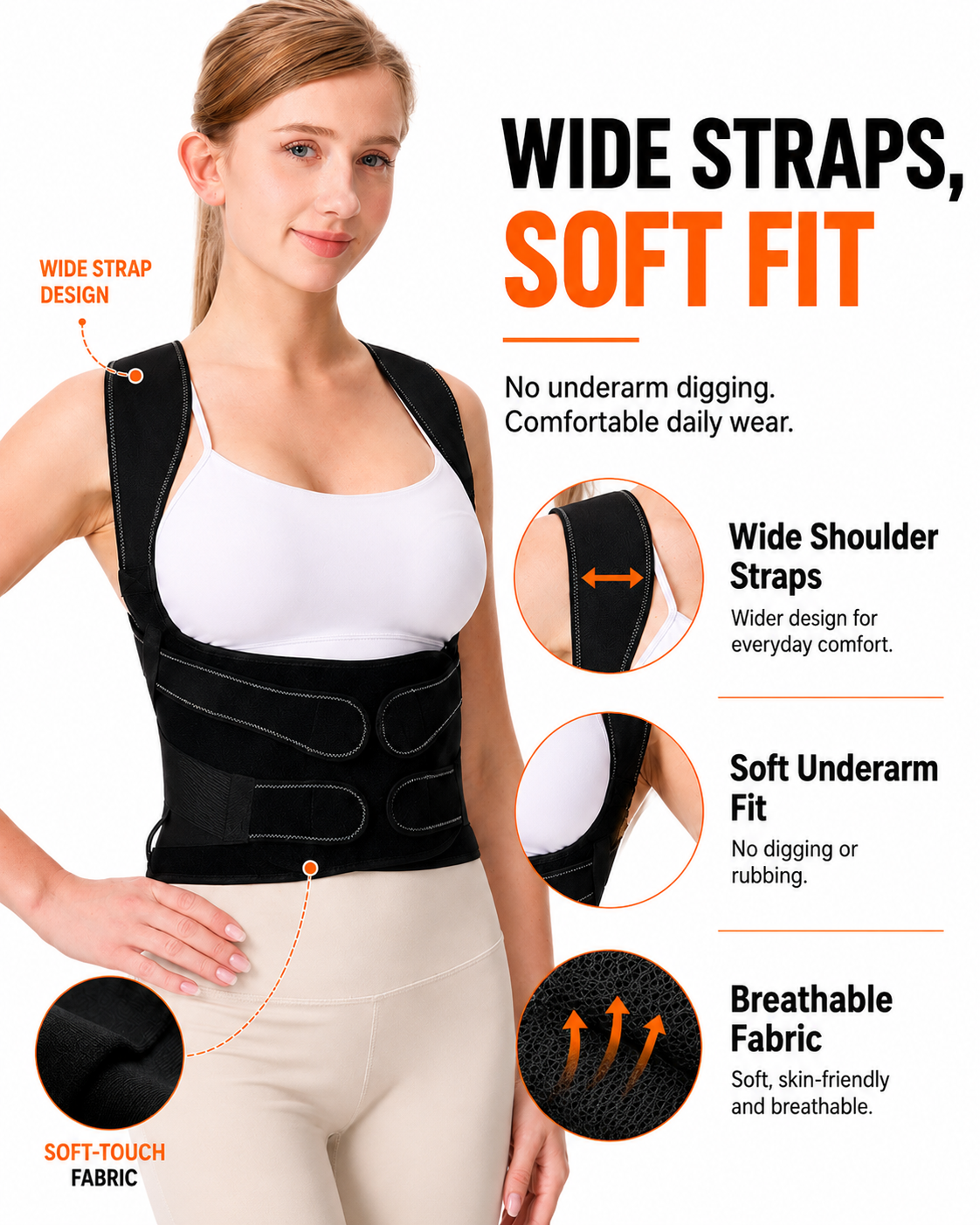 Full Back Posture Support Brace - product view 12