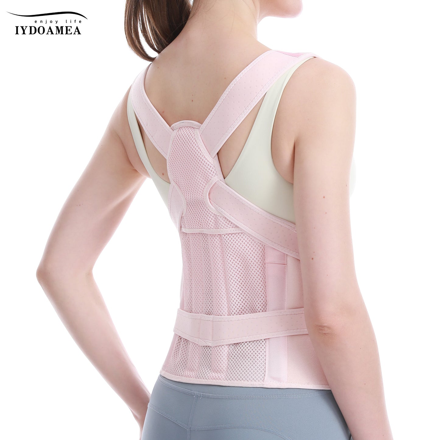 Adjustable Full Back Brace Posture Corrector For Women