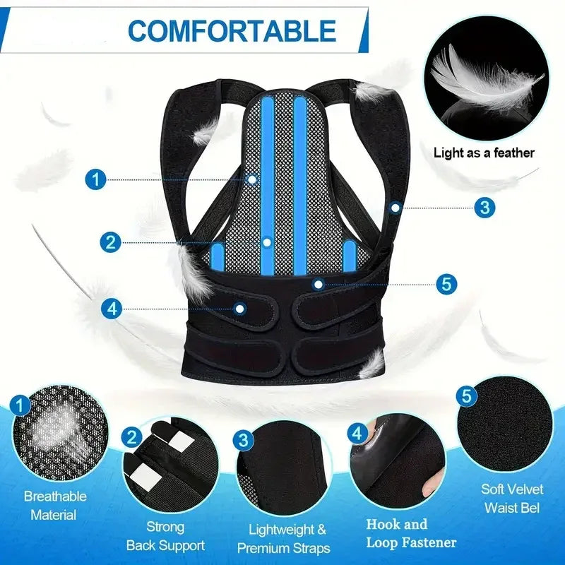 Back Brace and Posture Corrector for Women and Men - IYDoaMea