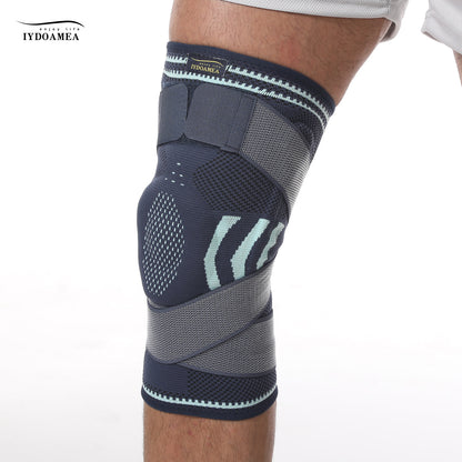 IYDoaMea 1pc Professional Plus Size Knee Brace with Adjustable Straps for Best Fit Compression Knee Sleeve Support with Patella Pad & Side Stabilizers for Knee Pain Running, Work Out, Gym, Arthritis, ACL, Joint Pain Relief, Injury Recovery